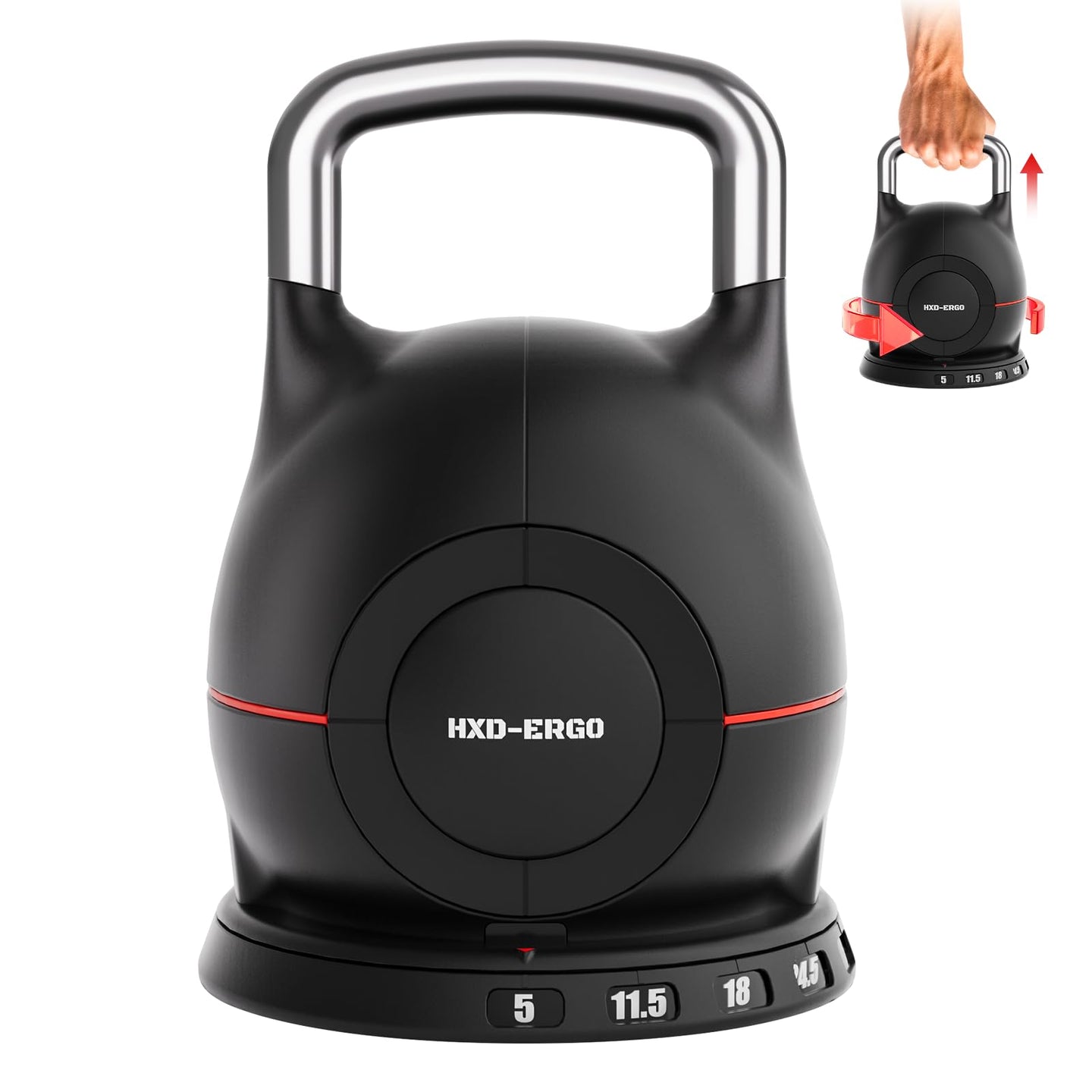 7-in-1 Adjustable Kettlebell (5-44 lbs)
