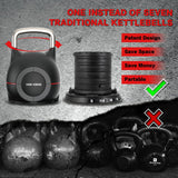 7-in-1 Adjustable Kettlebell (5-44 lbs)